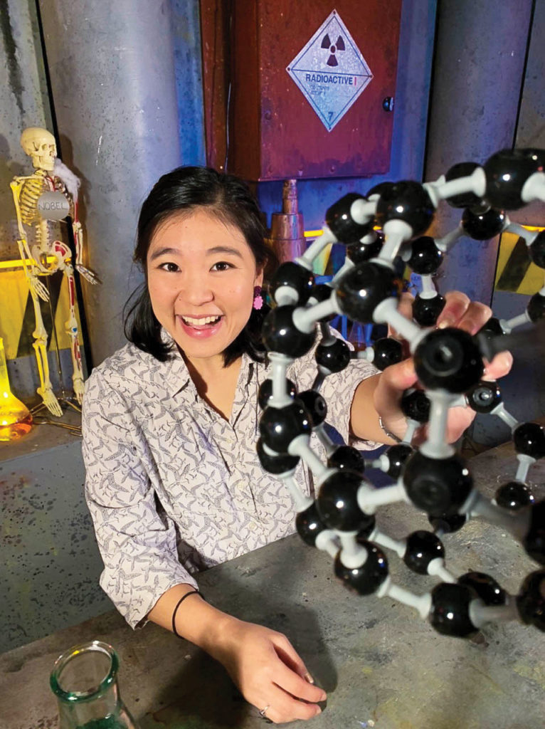 Show Host Isla Nakano with ‘science’