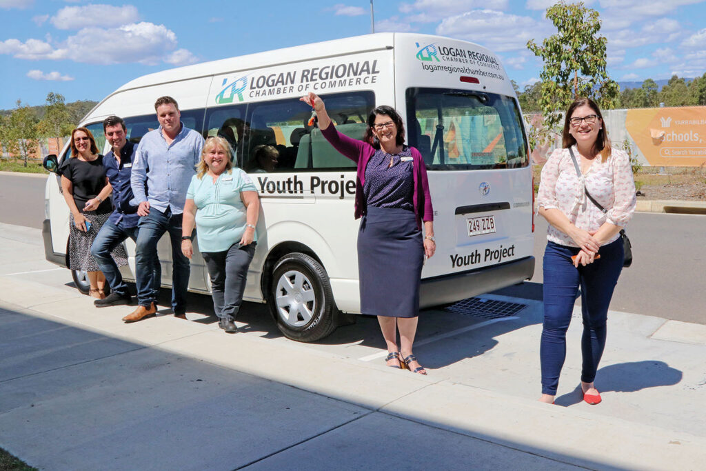 Launch of Logan Regional Chamber Of Commerce Youth Project Bus