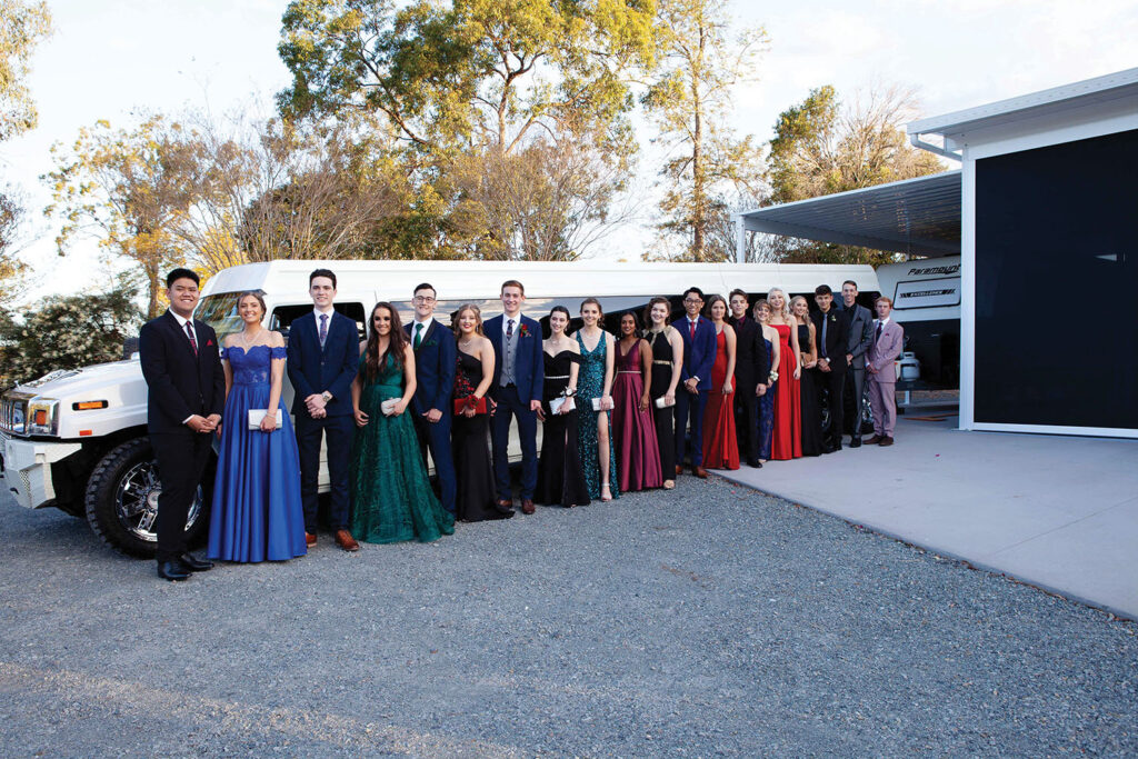 22 Seater Hummer picks up Canterbury College students