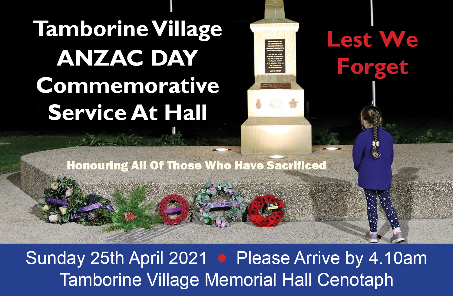 Tamborine Village Anzac Day Commemorative Service