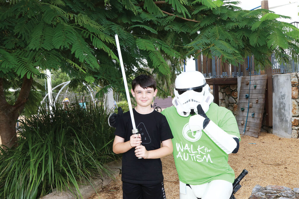 Stormtrooper Michael Telfer with his neighbour