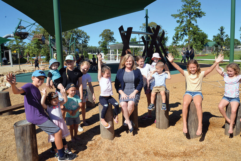 Logan Village’s new  Green Adventure Playground