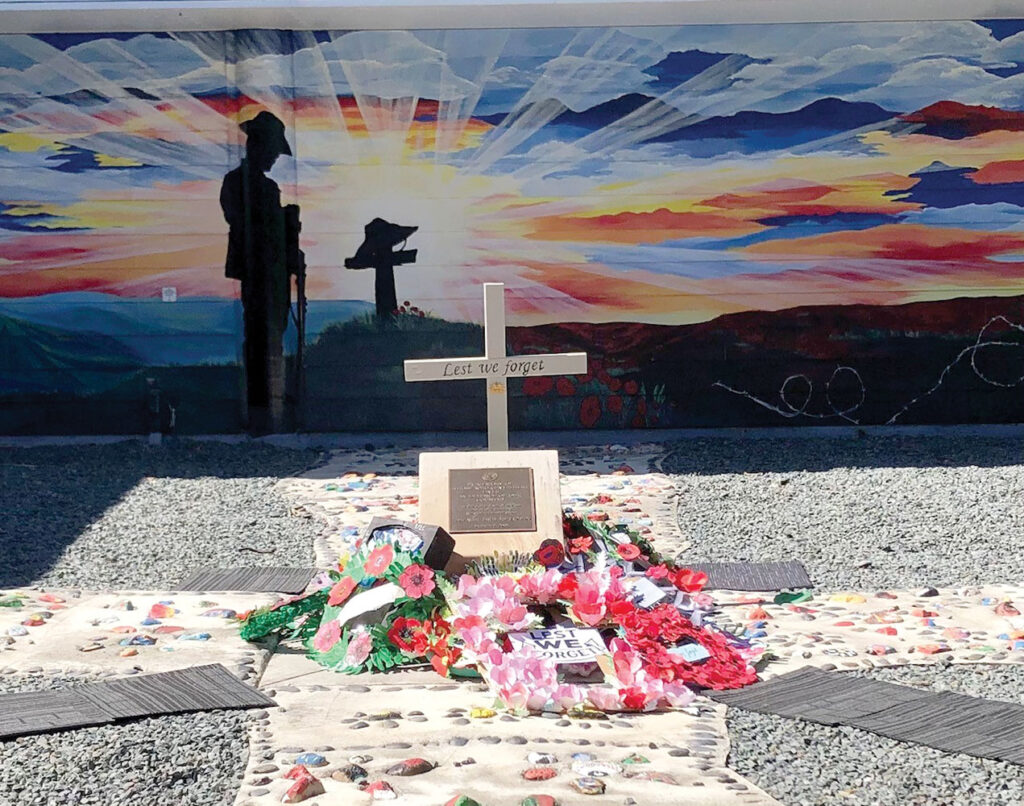Wreaths Laid At The School’s Monument For Anzac Day Service