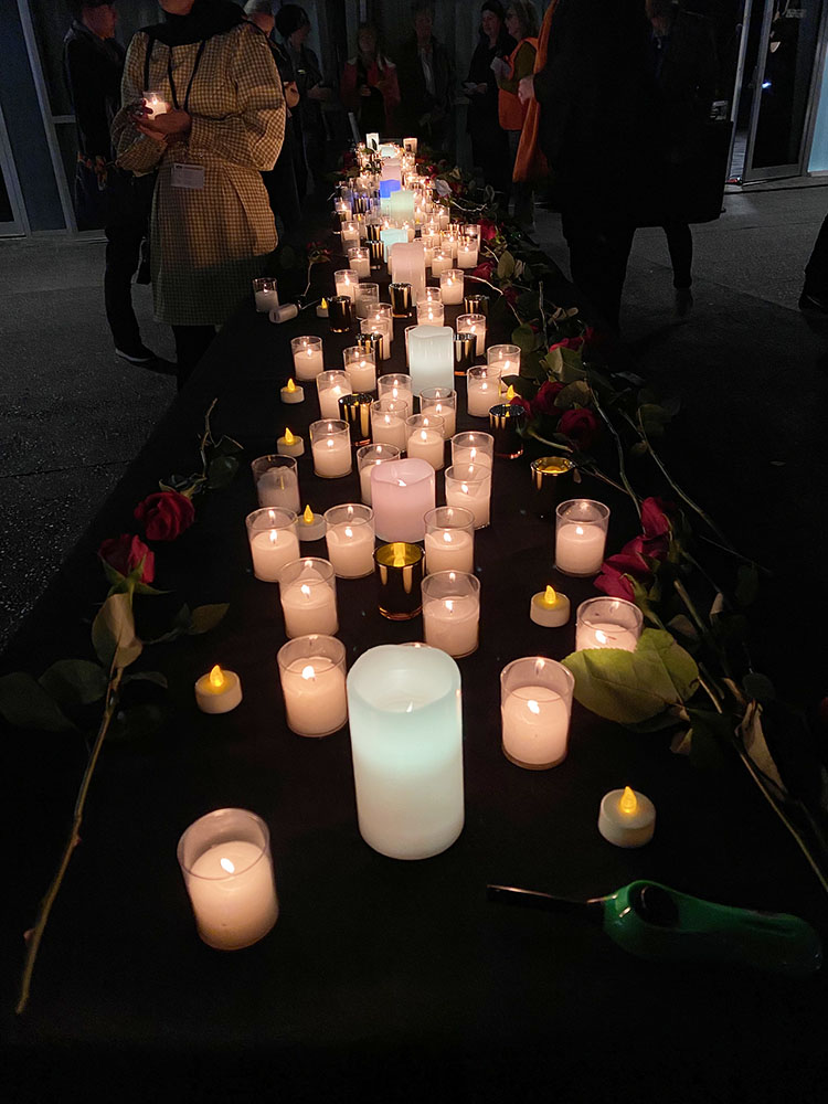 A Candlelight Vigil Held