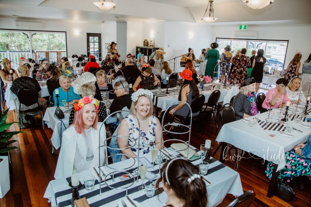 Enjoying High Tea at the Australia’s Biggest Morning Tea at the Whitehouse of Waterford