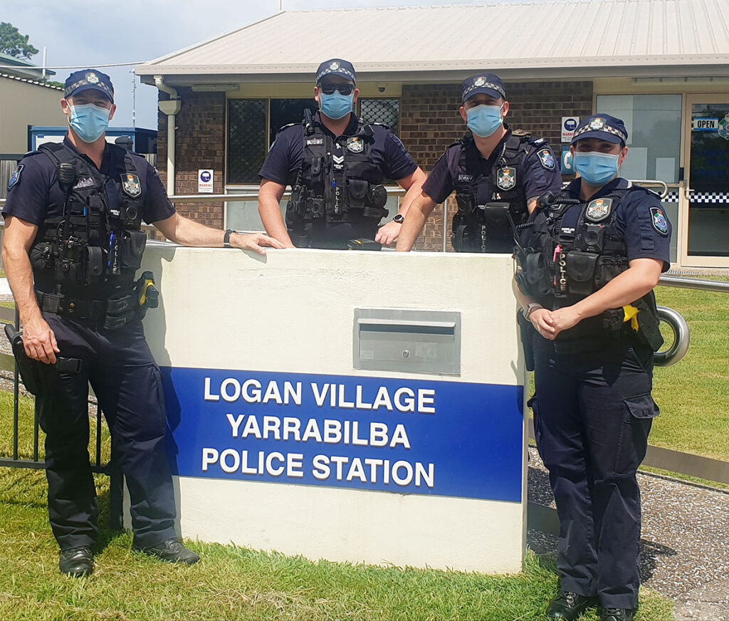 Logan Village Yarrabilba Police Station’s Co-Vid Safe Team