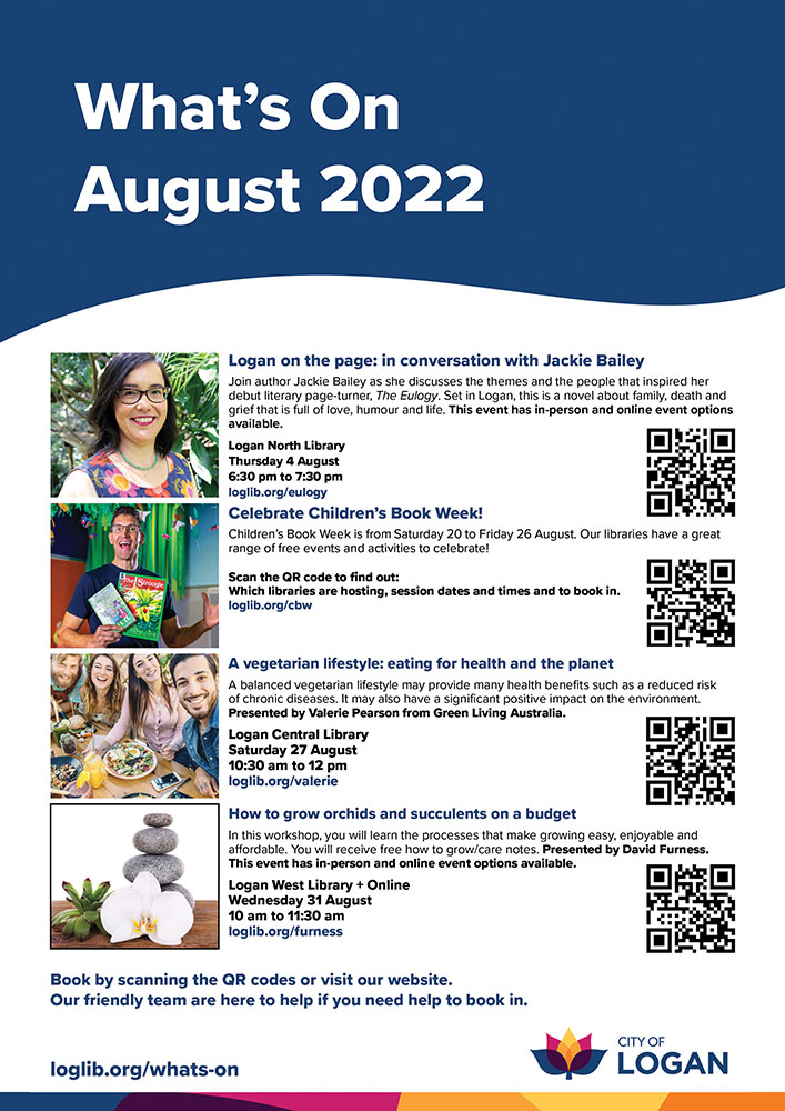 Logan City Council Libraries - What's On August 2022