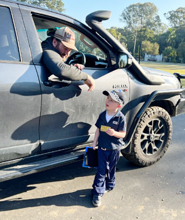 ‘Officer Joseph’ is ‘throwing the book’ at driver James Gaffney for Book Week during Road Safety Week