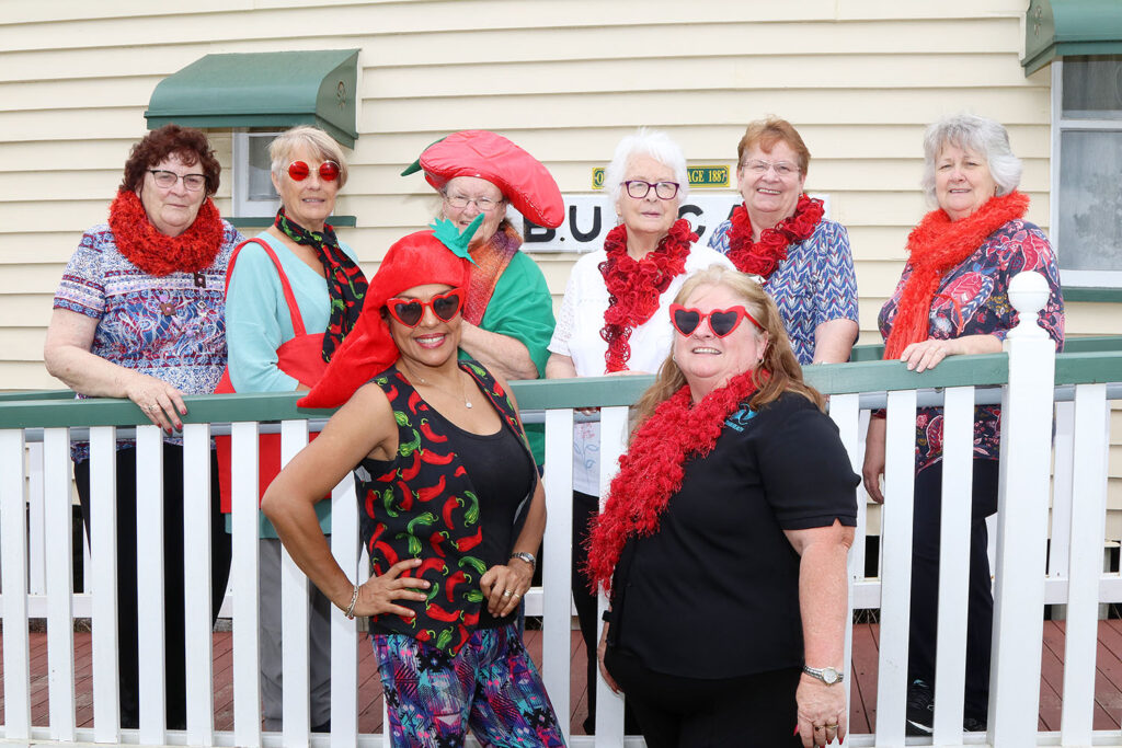 Ann, Robyn, Lorraine, Pat, & Karen with organiser Scarlett, and Chyerl