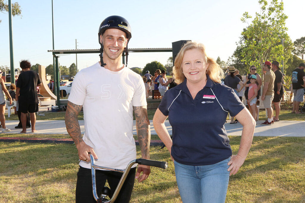 Logan Martin and Councillor Laurie Koranski