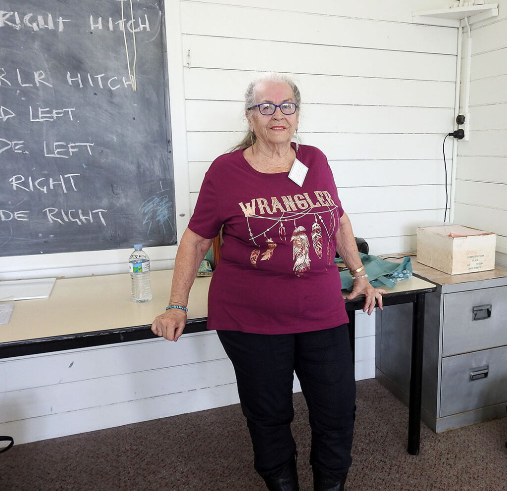 Lesley Butler, presenter at the line dancing workshop